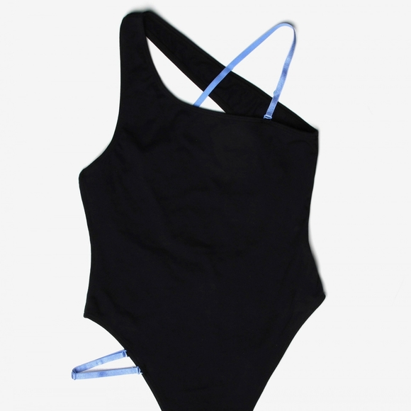 Blush Lingerie Asymmetric Glitch Bodysuit - Picture 1 of 5